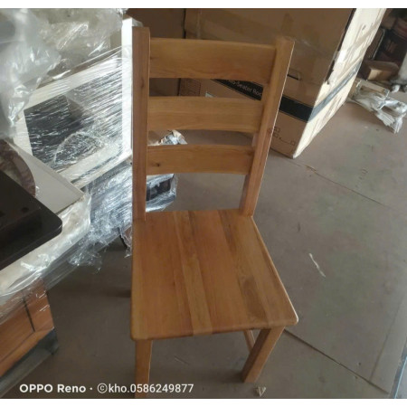 Ghế 3 Nan : 100% Gỗ Sồi + Mặt Ghế Gỗ 